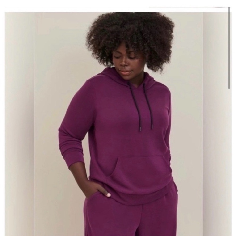 TORRID Active Purple Hooded Sweatshirt - Picture 4 of 10